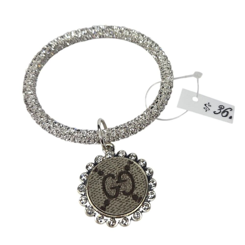 Sandra Ling Designs Authentic Upcycled Pave Charm Bracelet NEW